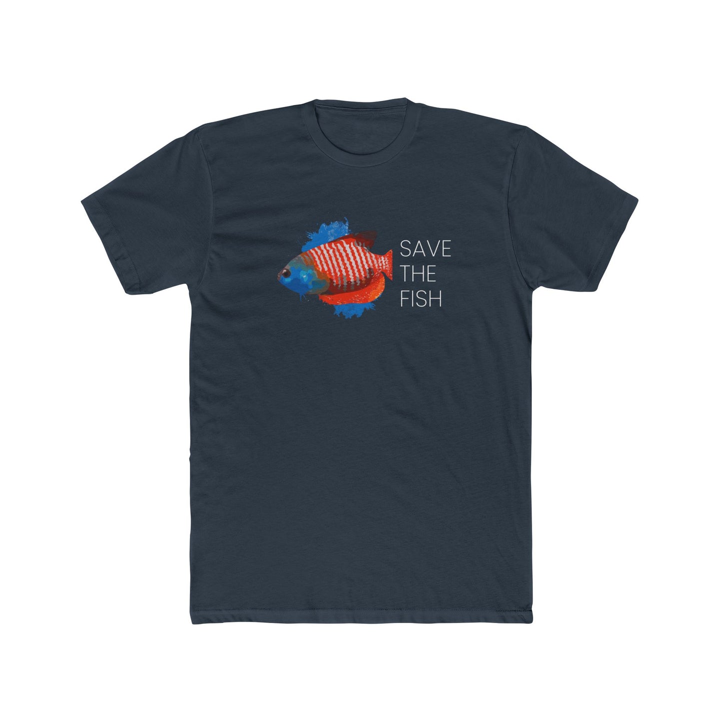 Detroit Become Human Save The Fish Tshirt Unisex Cotton Crew Tee