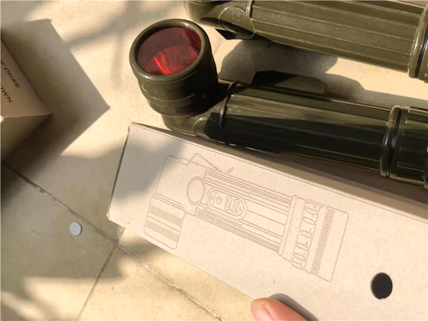 The Last of Us Abby's Flashlight Replica with Game Inspired Filters