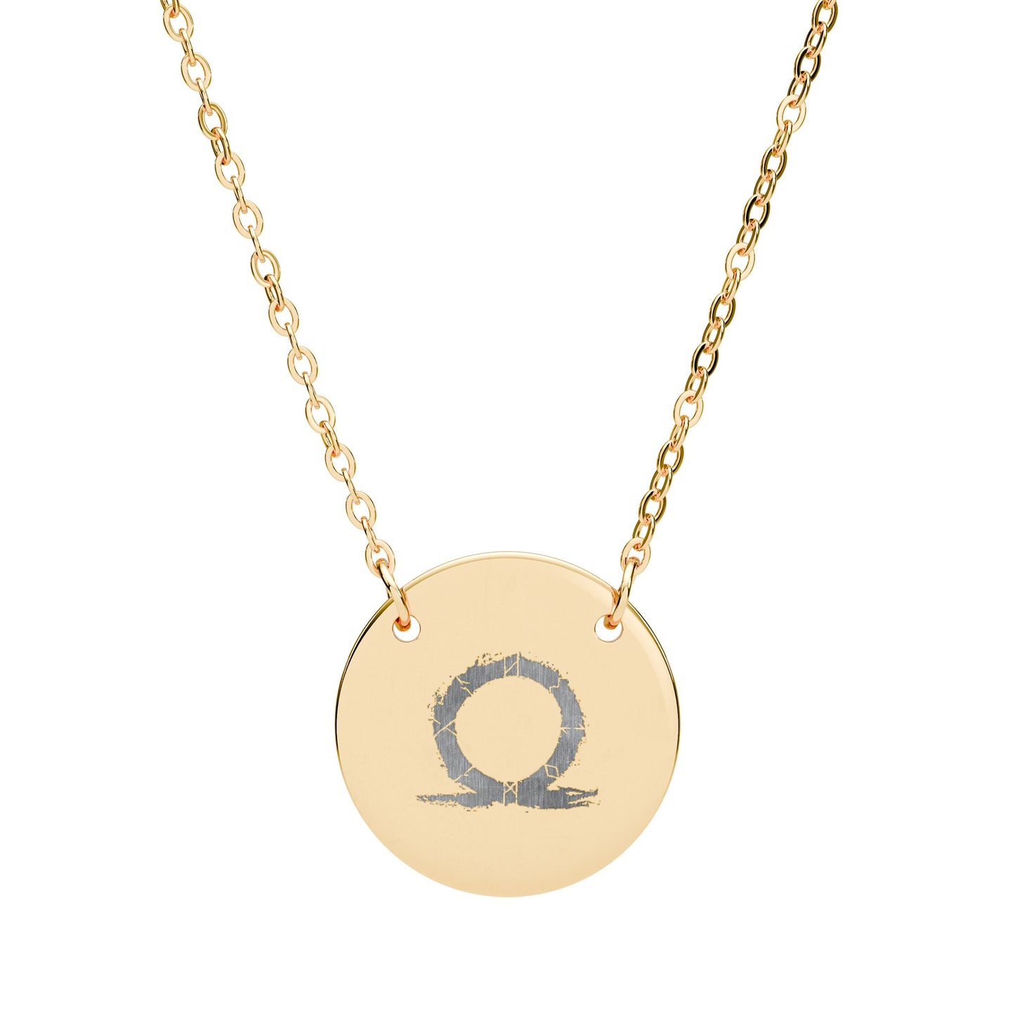 God of War Symbol  Engraving Pendant Necklace