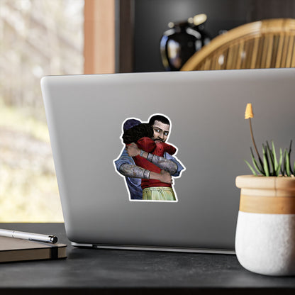 Telltales The Walking Dead Lee Everett & Clementine Hug Sticker