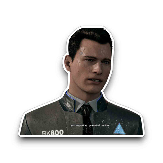 Detroit Become Human Connor End of The Line Stickers Set