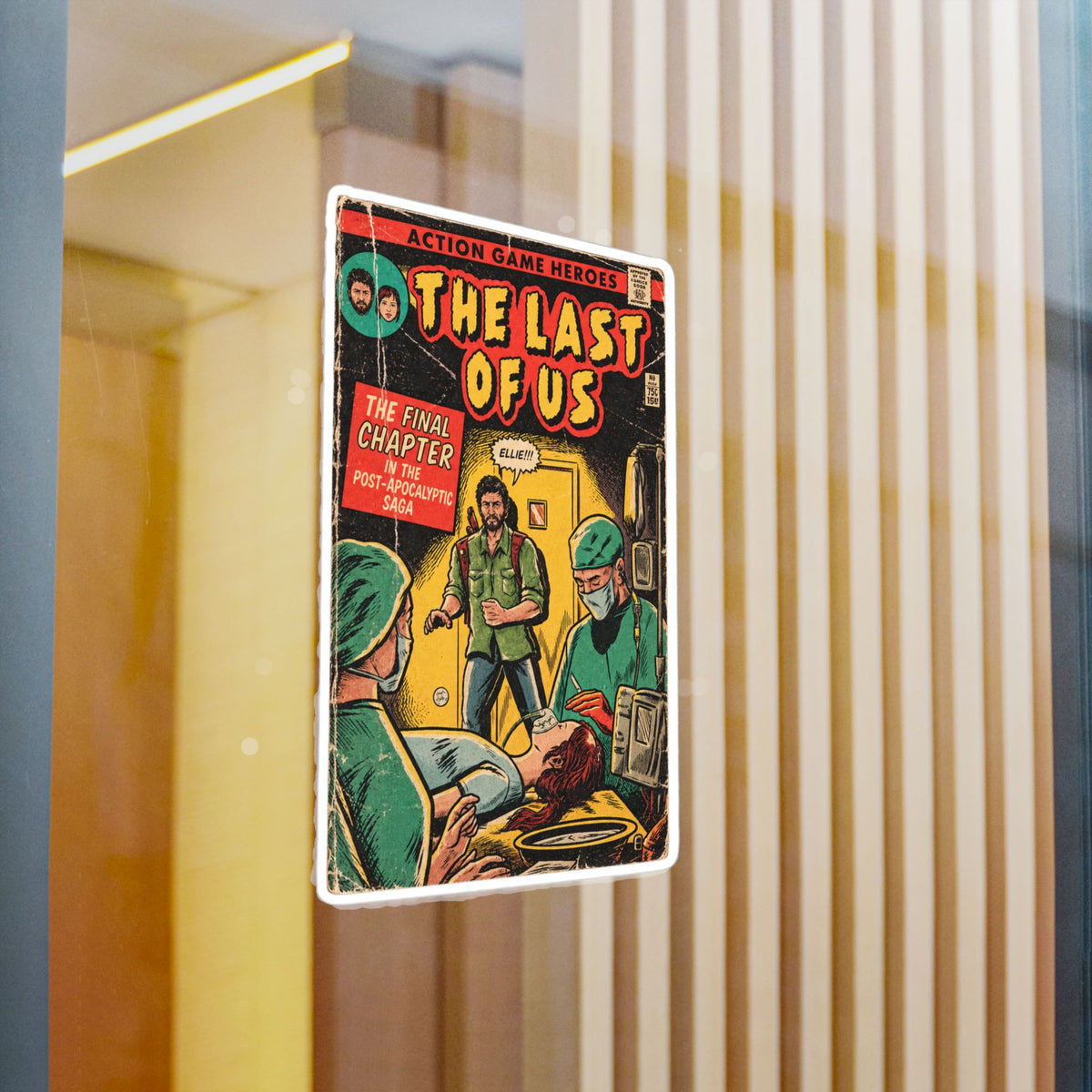 The Last Of Us Part I Game Ending Comic Cover Sticker