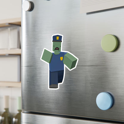 Unturned Video Game Survival Police Zombie Sticker