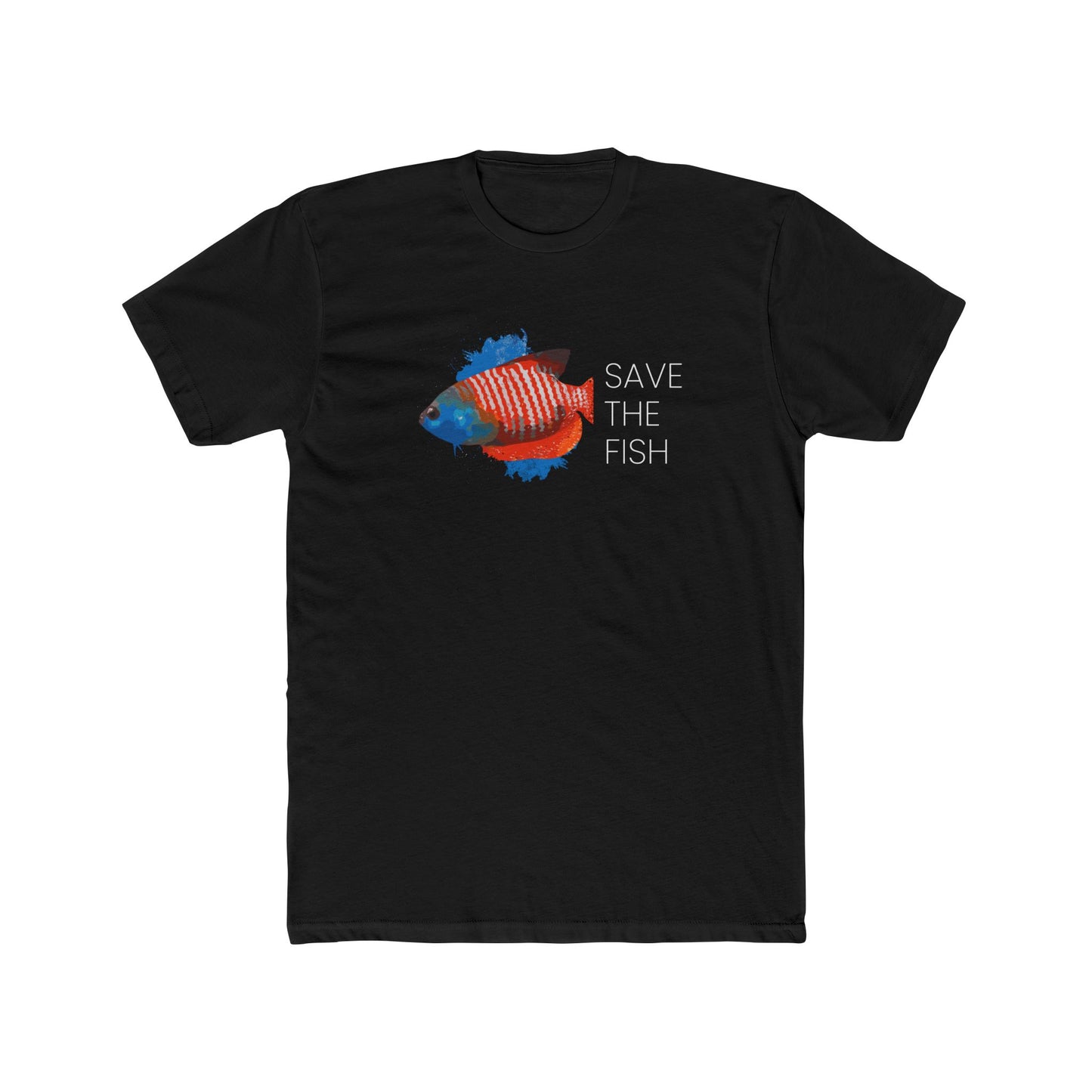 Detroit Become Human Save The Fish Tshirt Unisex Cotton Crew Tee