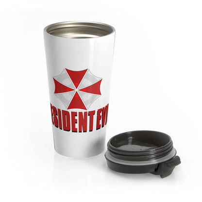 Resident Evil Umbrella Logo Travel Mug — Stainless Steel Gaming Tumbler