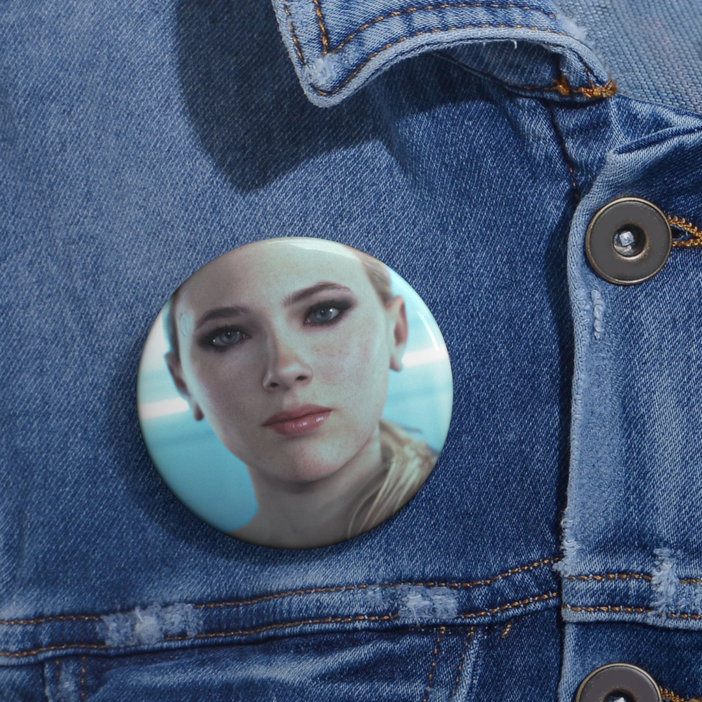Detroit: Become Human Chloe Pin Handmade Round Brooch