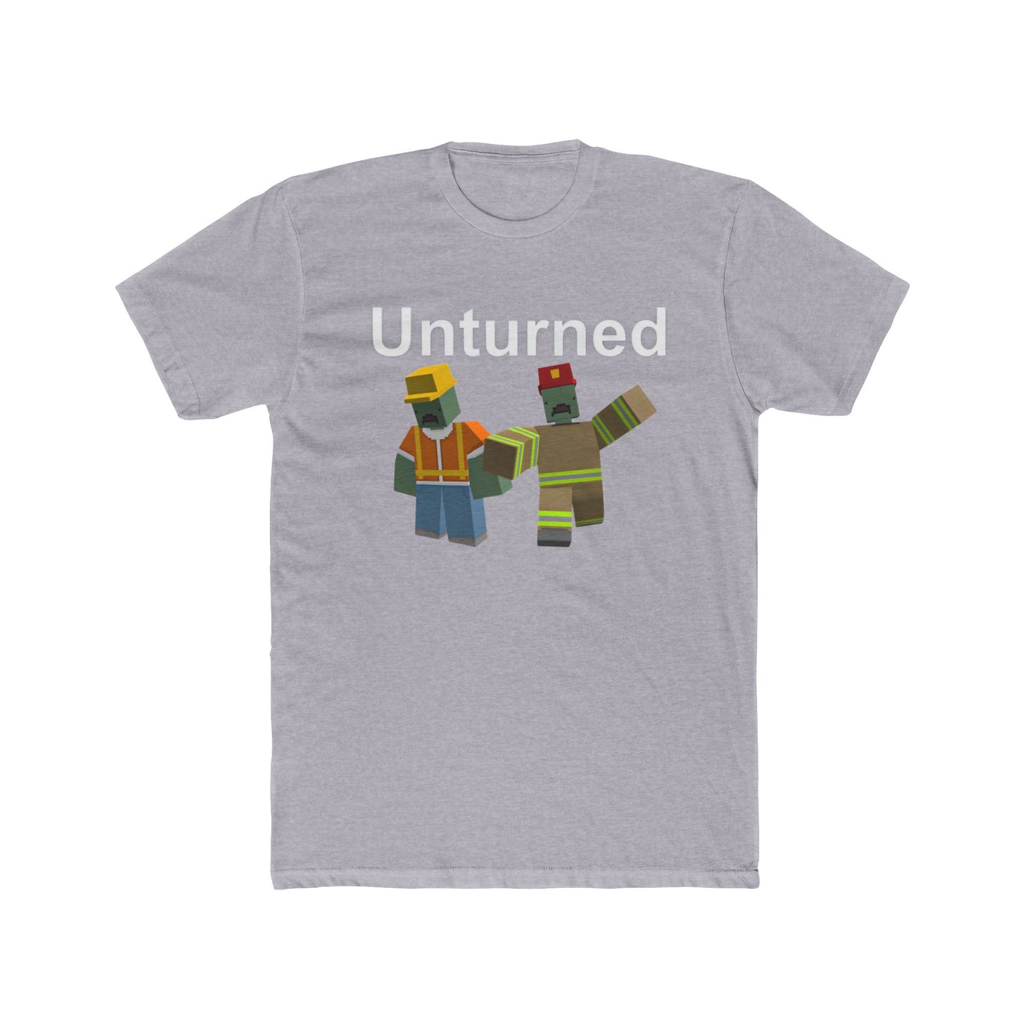 Unturned Video Game Survival Firefighter & Construction Zombies Cotton Tshirt
