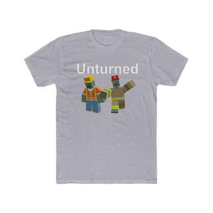 Unturned Video Game Survival Firefighter & Construction Zombies Cotton Tshirt