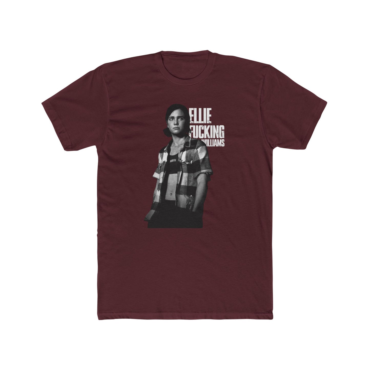 The Last of Us Ellie F Williams Cotton Tshirt - T-Shirt Available at 2Fast2See.co