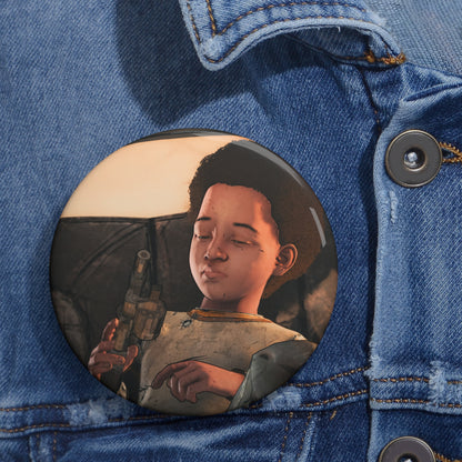 Telltale The Walking Dead AJ Handmade Round Brooch