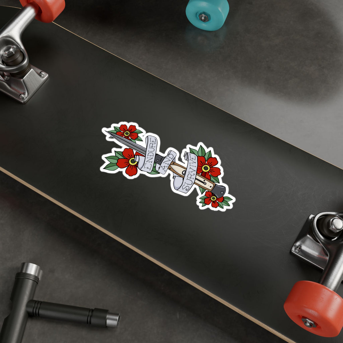The Last Of Us Ellie's Knife Endure and Survive Sticker