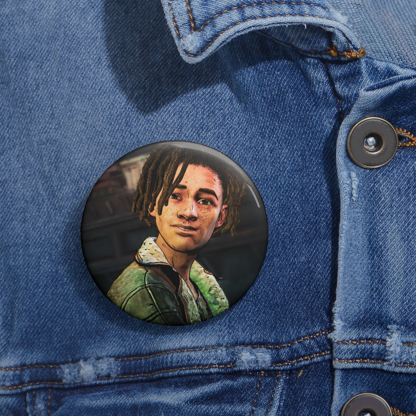 Telltale The Walking Dead Louis Handmade Brooch
