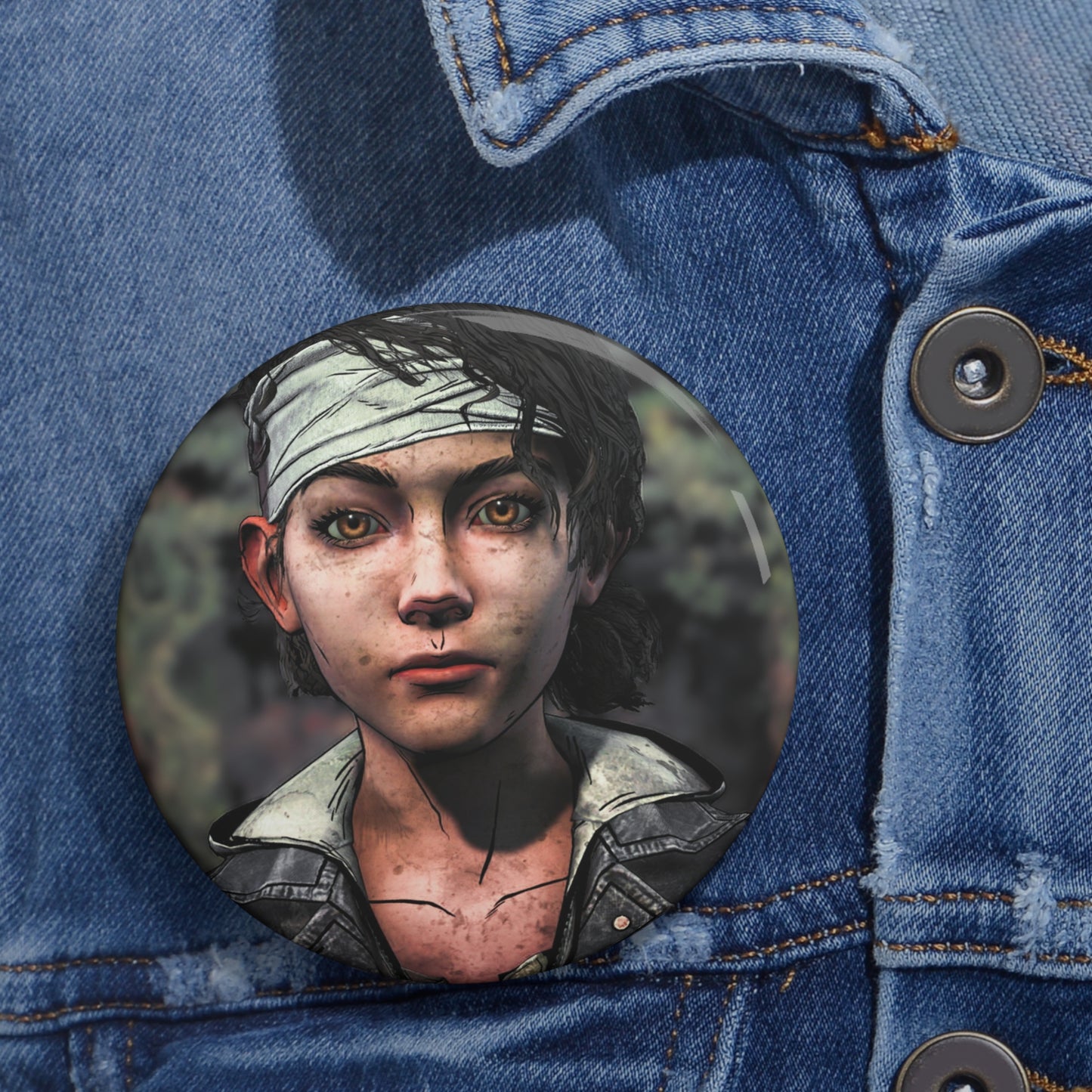 Telltales The Walking Dead Clementine Handmade Brooch