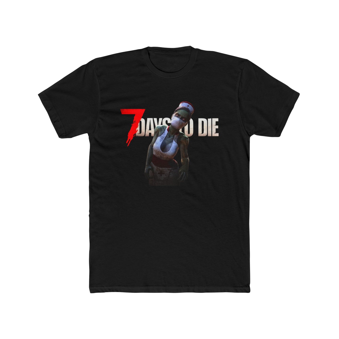 7 Days to Die Nurse Zombie Open World Game Cotton Tshirt