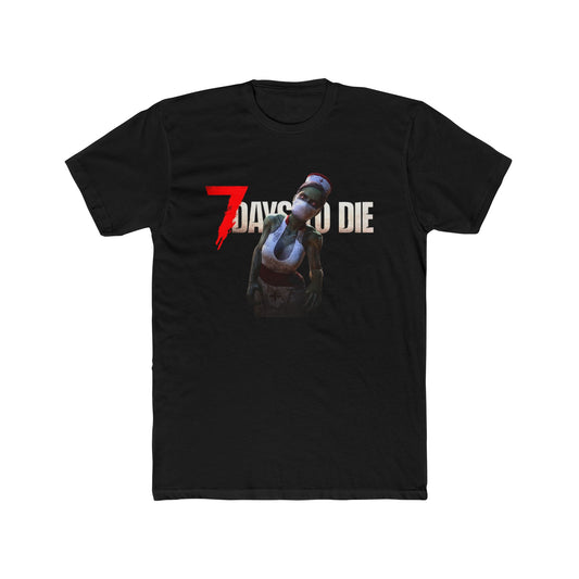7 Days to Die Nurse Zombie Open World Game Cotton Tshirt