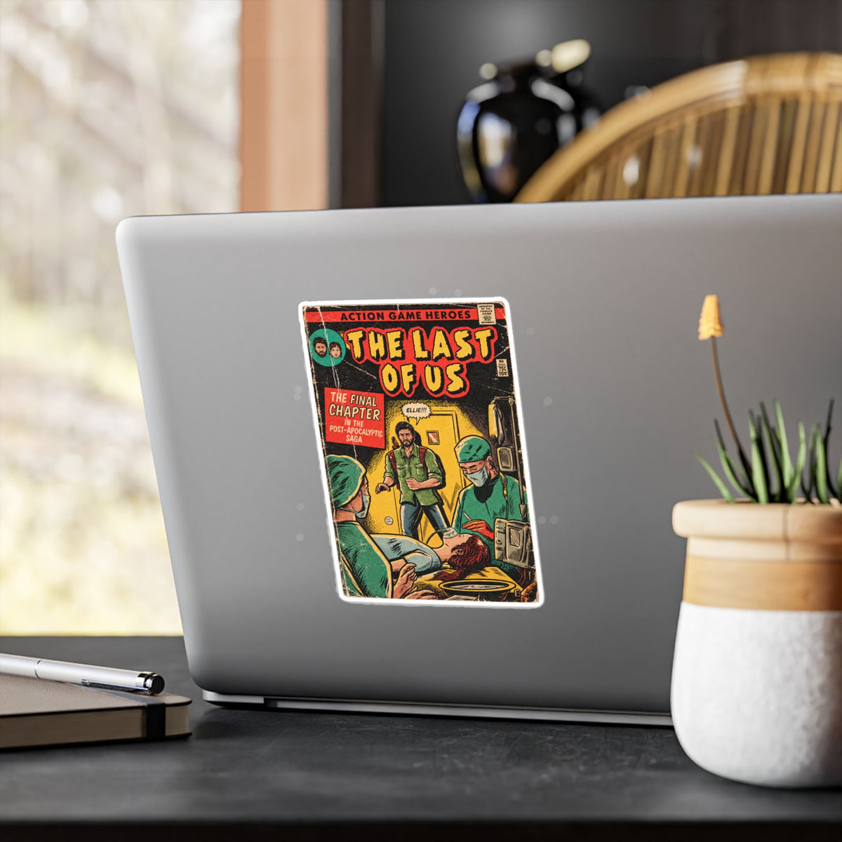 The Last Of Us Part I Game Ending Comic Cover Sticker