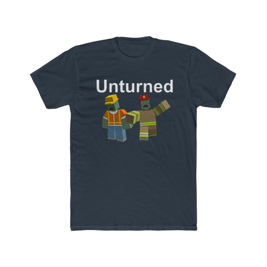 Unturned Video Game Survival Firefighter & Construction Zombies Cotton Tshirt