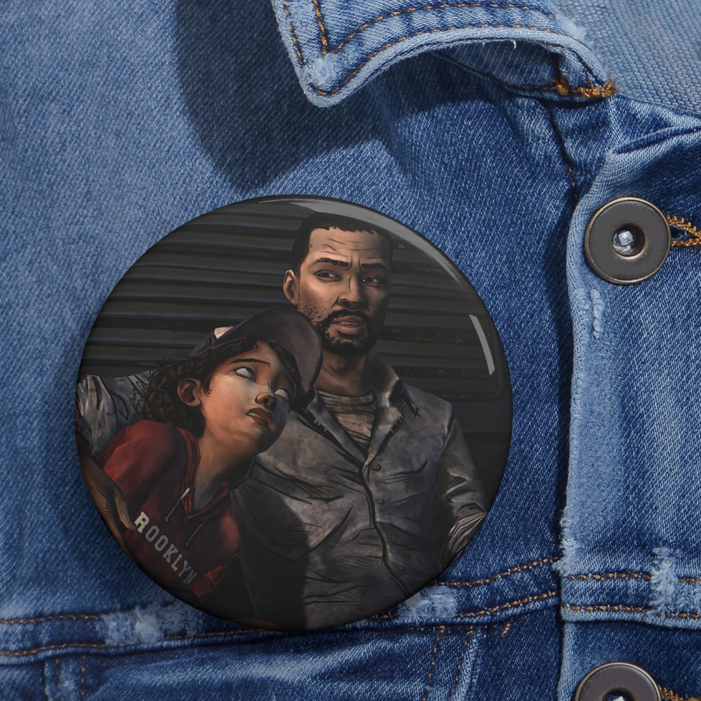 Telltales The Walking Dead Lee & Clementine Handmade Brooch