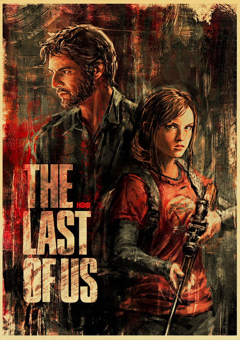 The Last of Us Ellie Part II Retro Poster - H / 20X30cm Available at 2Fast2See.co