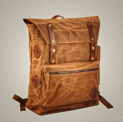 Classic Vintage Canvas Backpack for Hiking & Camping - Available at 2Fast2See.co