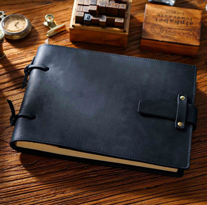 Classical Leather Sketchbook With 6 Colors - Black Available at 2Fast2See.co
