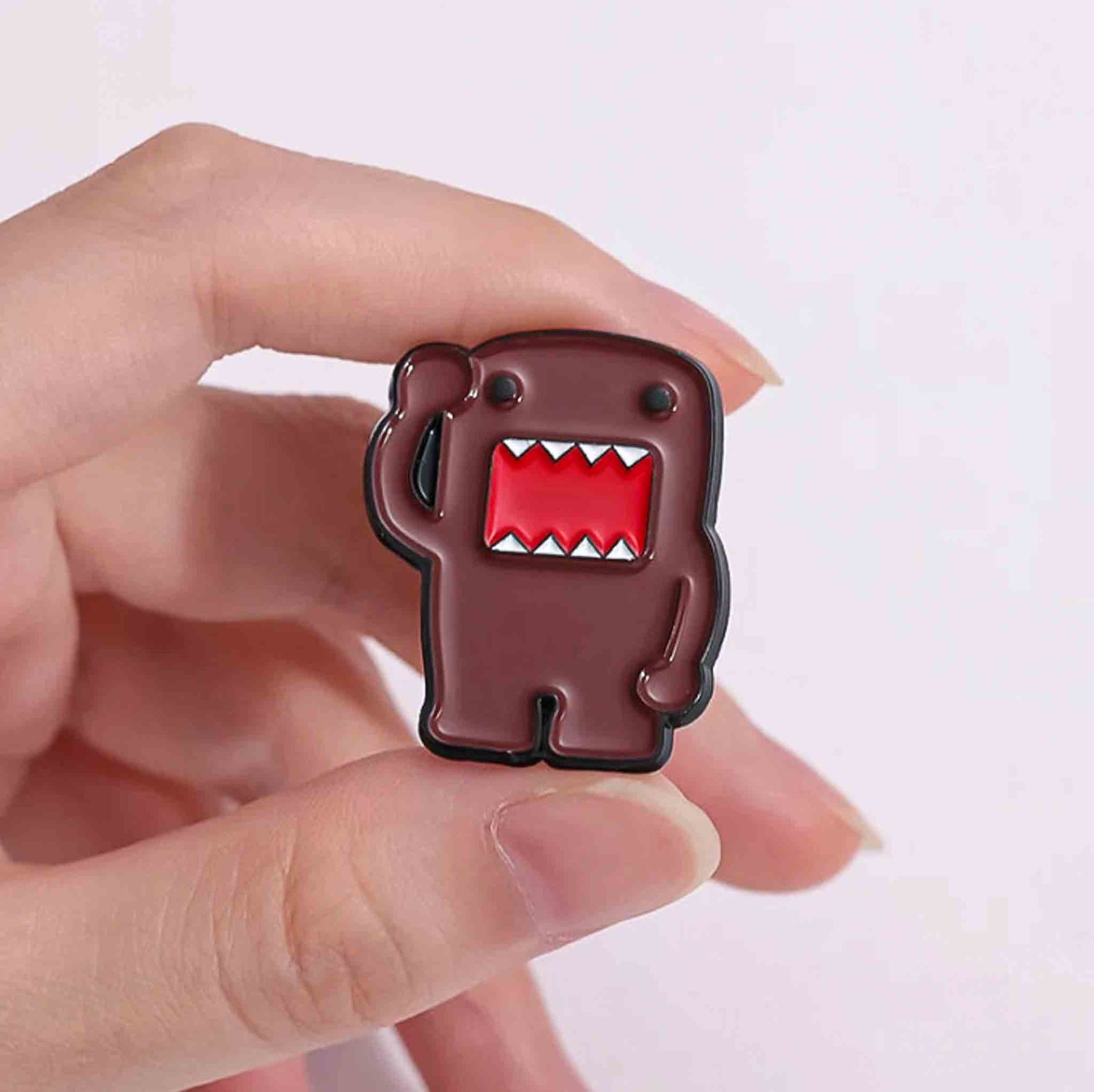 Cute Domo Kun Enamel Pin - Available at 2Fast2See.co