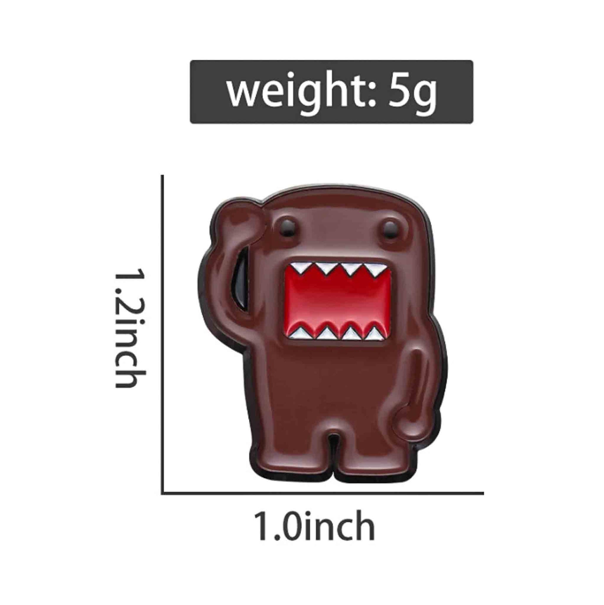 Cute Domo Kun Enamel Pin - Available at 2Fast2See.co