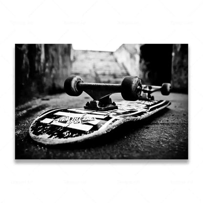 Extreme Skateboarding Black & White Posters - Design 3 / 30x40cm Available at 2Fast2See.co