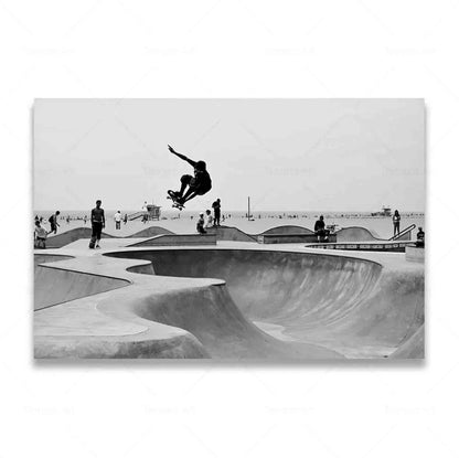 Extreme Skateboarding Black & White Posters - Design 10 / 30x40cm Available at 2Fast2See.co