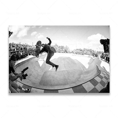 Extreme Skateboarding Black & White Posters - Design 24 / 30x40cm Available at 2Fast2See.co