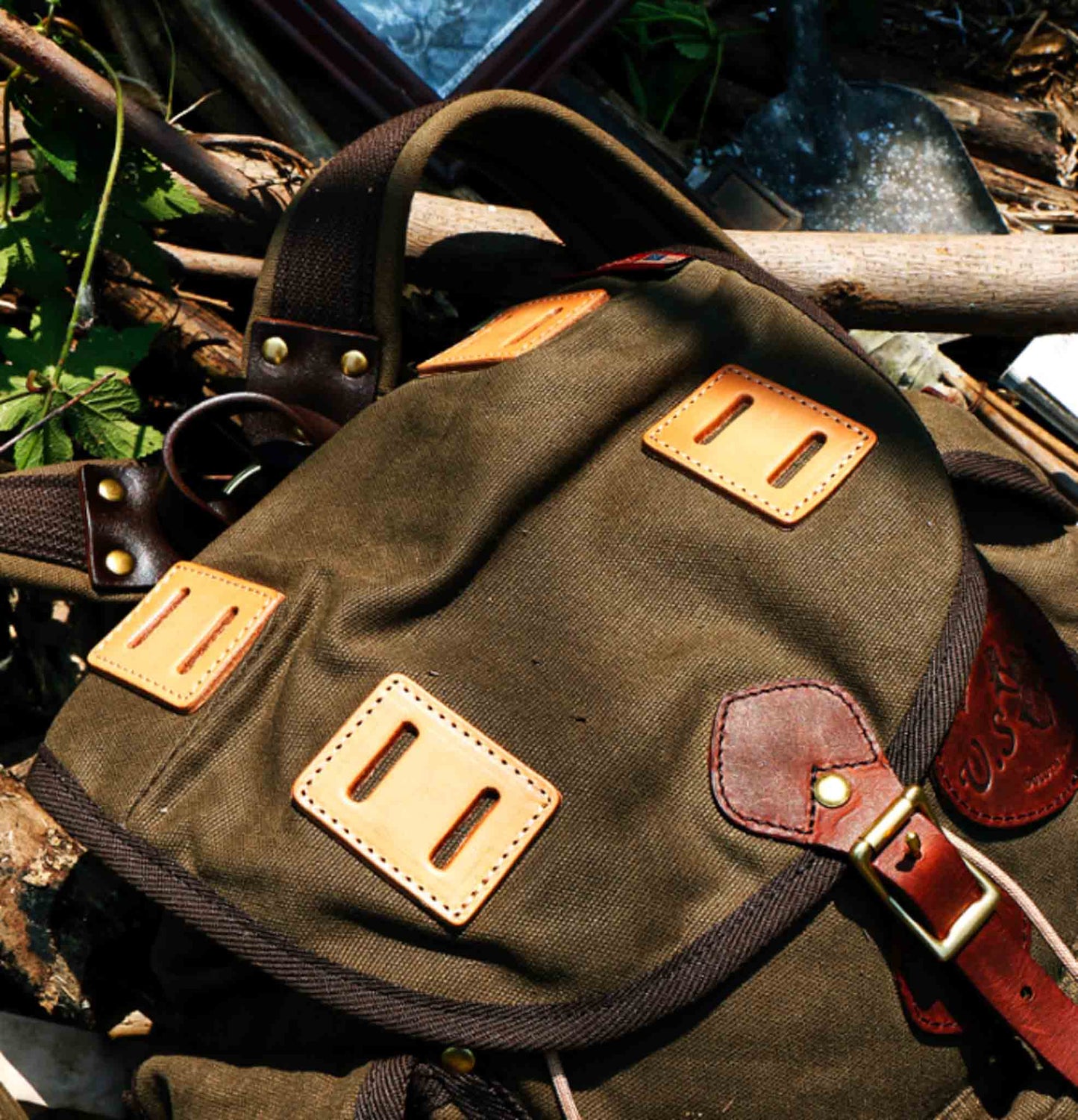 Genuine Cowhide Survival Explorer Backpack for Camping - Available at 2Fast2See.co