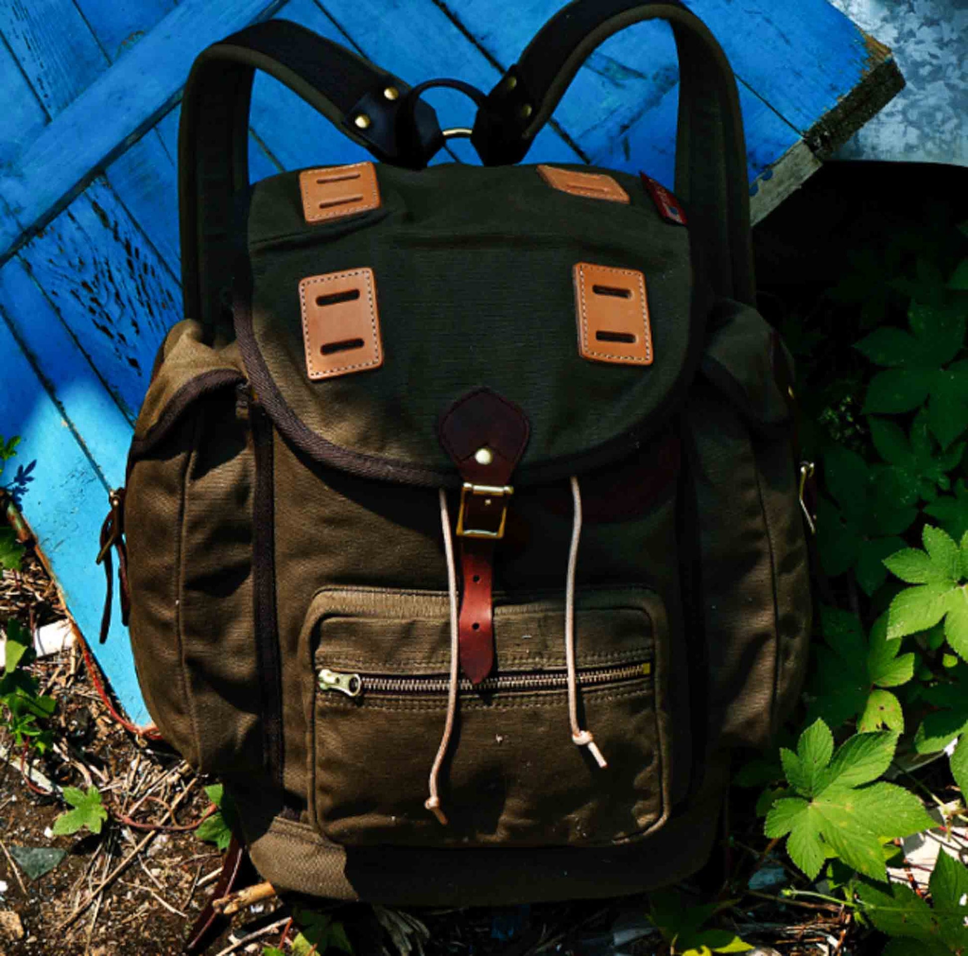 Genuine Cowhide Survival Explorer Backpack for Camping - Available at 2Fast2See.co