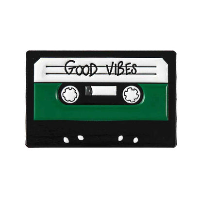 Good Vibes & Music Enamel Aesthetic Pins - Pin 2 Available at 2Fast2See.co