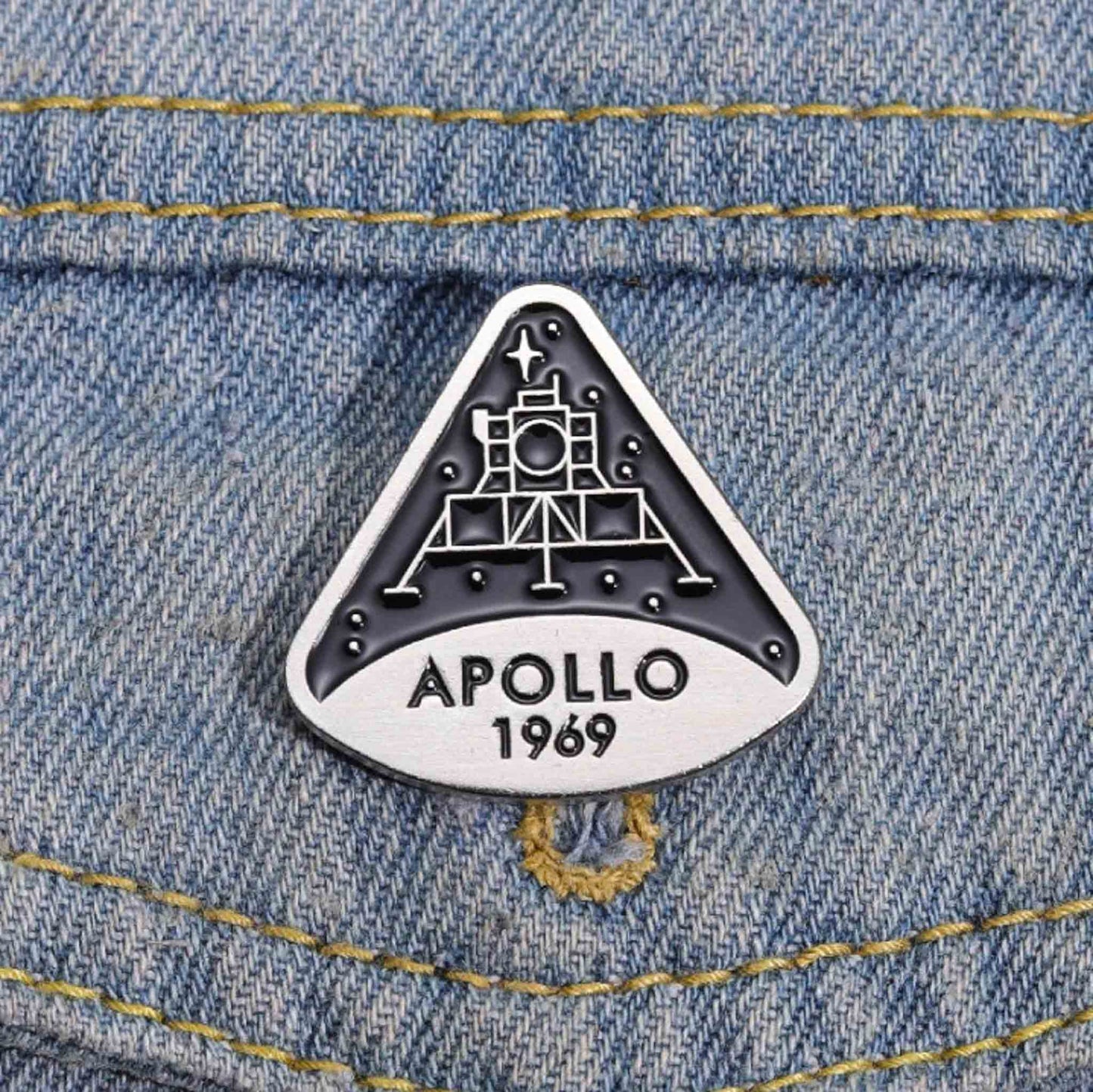 Space Program Apollo Enamel Pin - Available at 2Fast2See.co