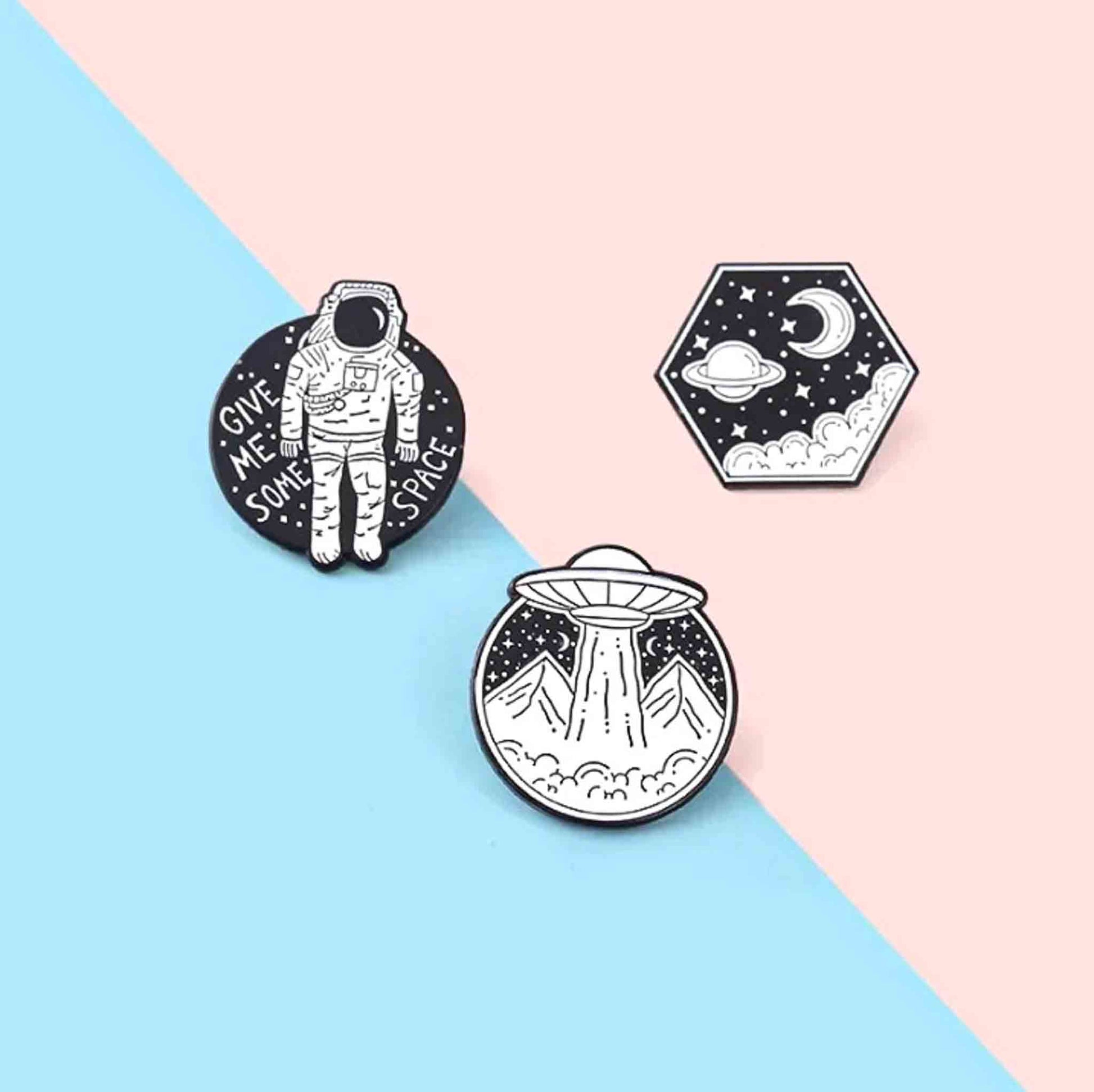 Space & Astronauts Enamel Pins - Available at 2Fast2See.co