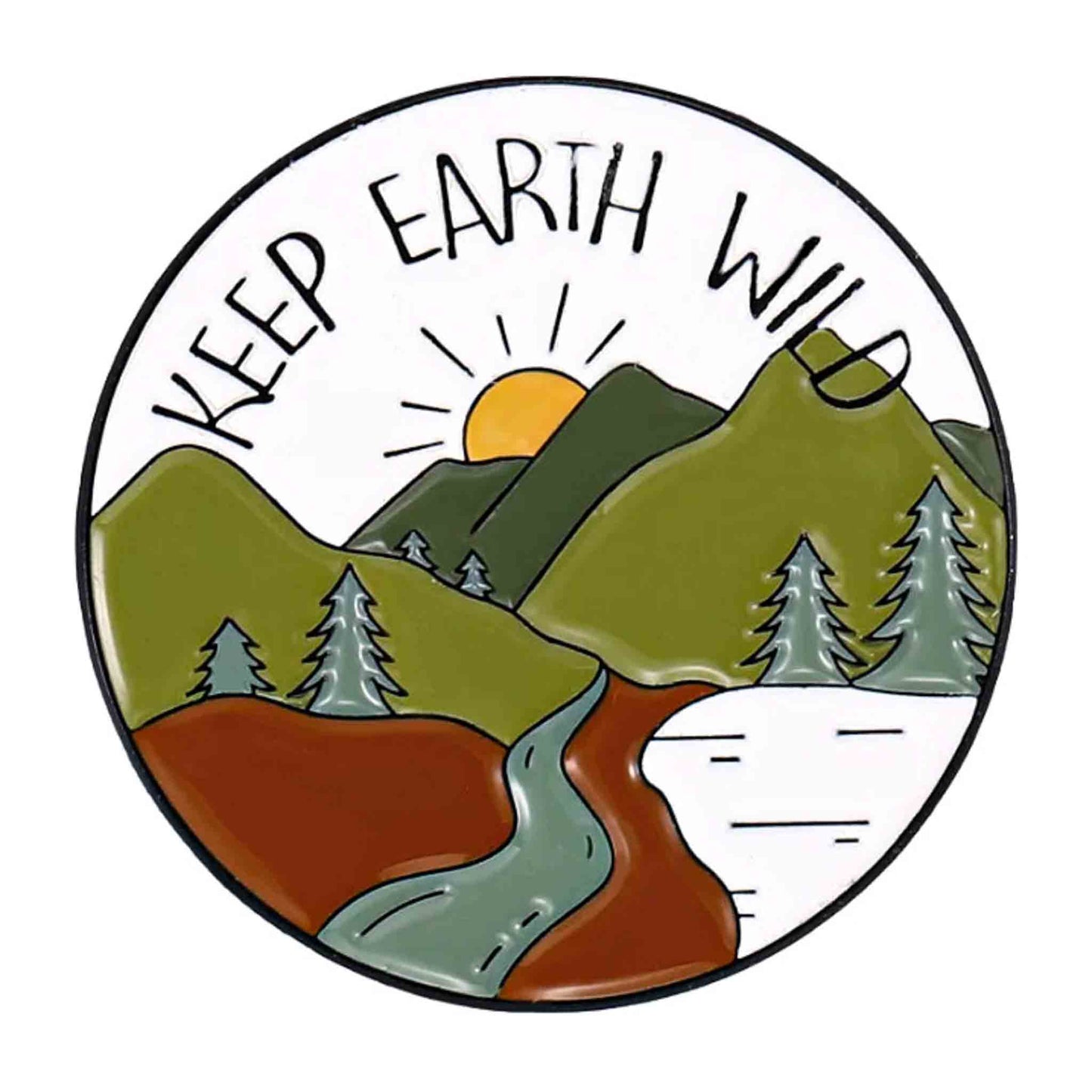 Outdoor Traveling & Mountain Lake Enamel Pins - 3 Available at 2Fast2See.co