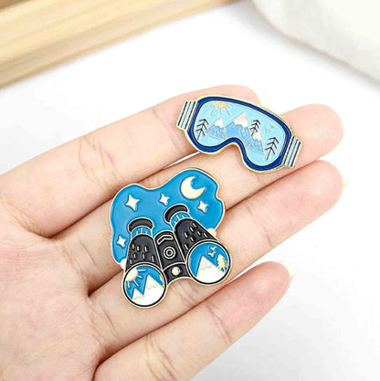 Snow Mountain Adventures Enamel Pins - Available at 2Fast2See.co