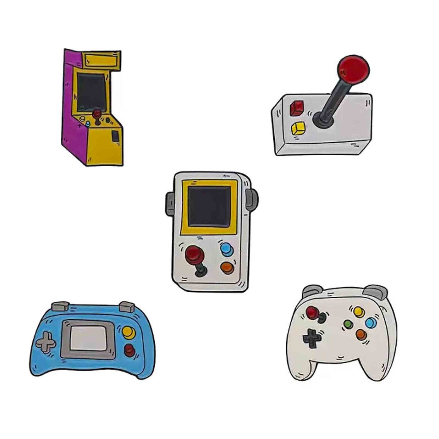 Arcade Retro Enamel Pins & Video Game Badges - Set Available at 2Fast2See.co