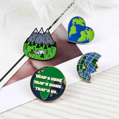 Green & Earth Adventures Enamel Pins - Available at 2Fast2See.co