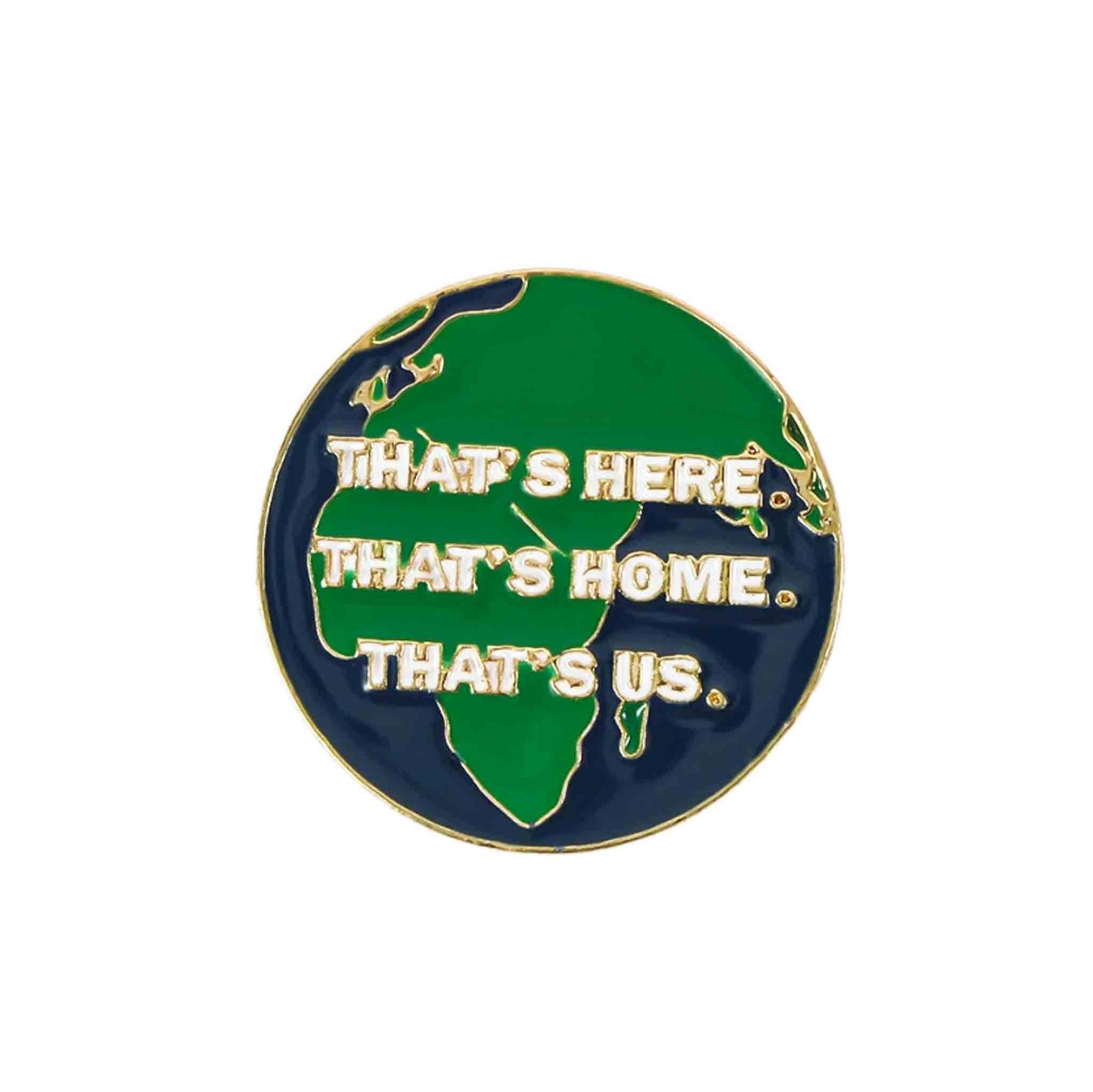 Green & Earth Adventures Enamel Pins - Map Available at 2Fast2See.co