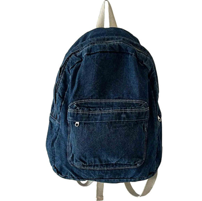 Retro Denim Women's Backpack Casual Travel Backpack - Available at 2Fast2See.co