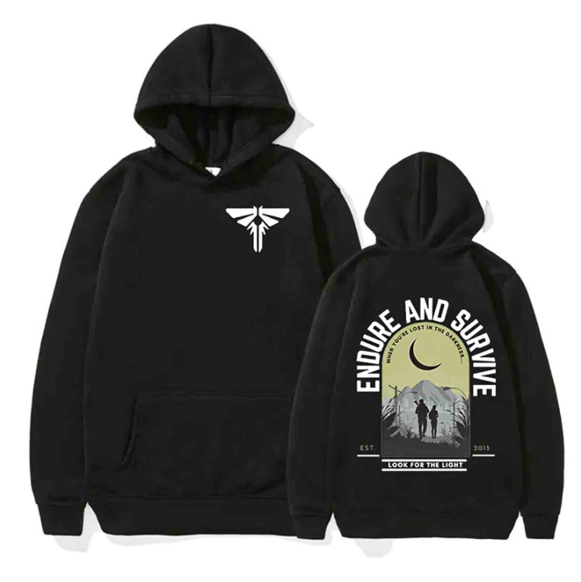 The Last of Us Endure And Survive Hoodie Firefly - Black / S Available at 2Fast2See.co