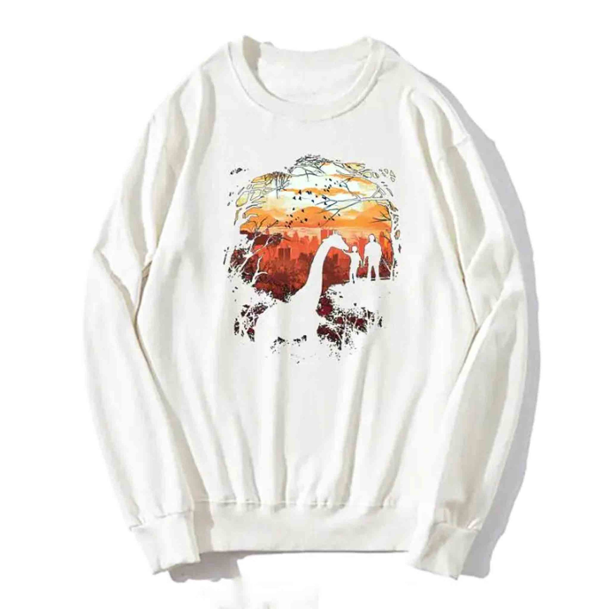 The Last of us Pullover Oversized Sweatshirt - White / XXXL Available at 2Fast2See.co
