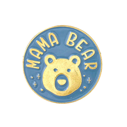 Cute Papa and Mama Bear With Cubs Enamel Pins - 4 Available at 2Fast2See.co