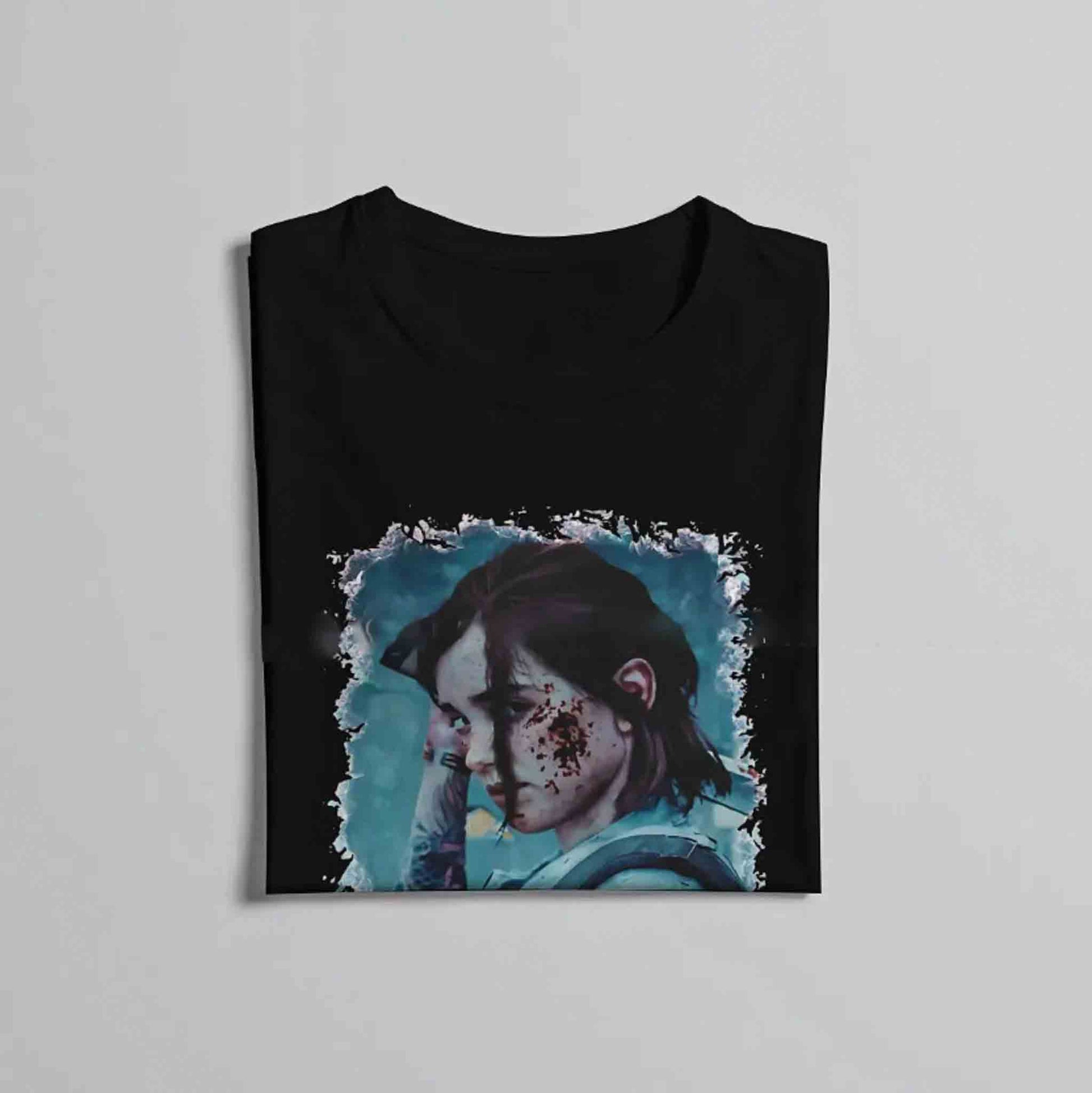 The Last of Us Cinematic Ellie Tshirt - Black / S Available at 2Fast2See.co