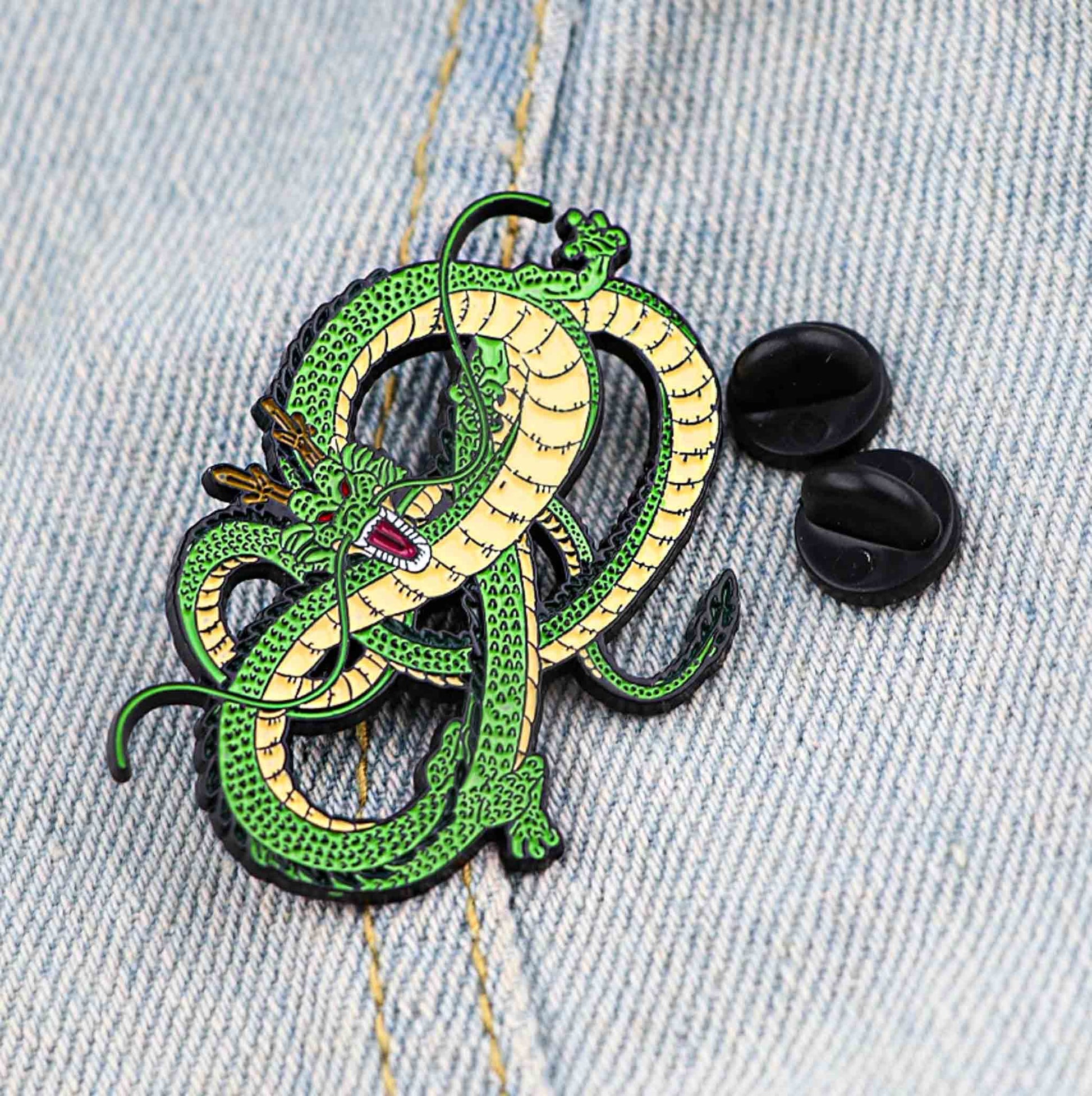 Green Dragon Enamel Pin - Available at 2Fast2See.co