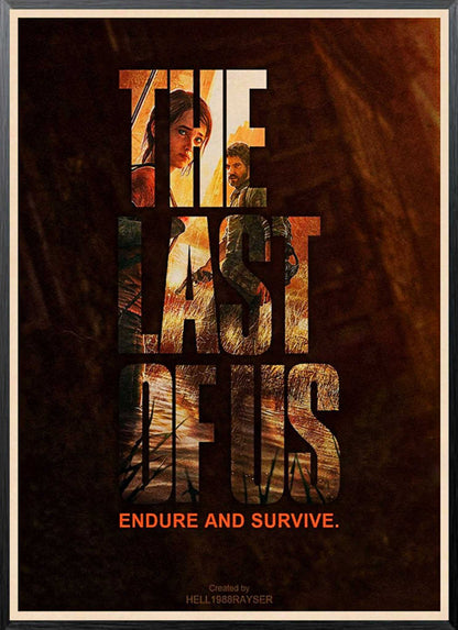 The Last of Us Endure And Survive Poster - 21x30cm Available at 2Fast2See.co