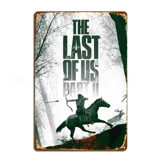 The Last Of Us Part II Ellie Metal Sign - Apocalyptic Old / 14x20cm Available at 2Fast2See.co