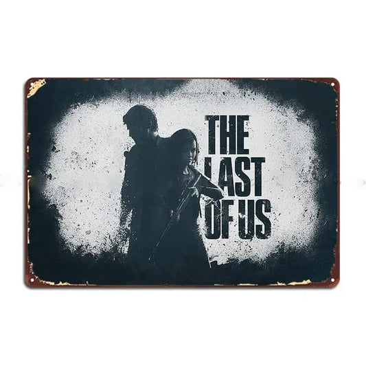 The Last of Us Ellie & Joel Metal Sign - Apocalyptic Old / 14x20cm Available at 2Fast2See.co