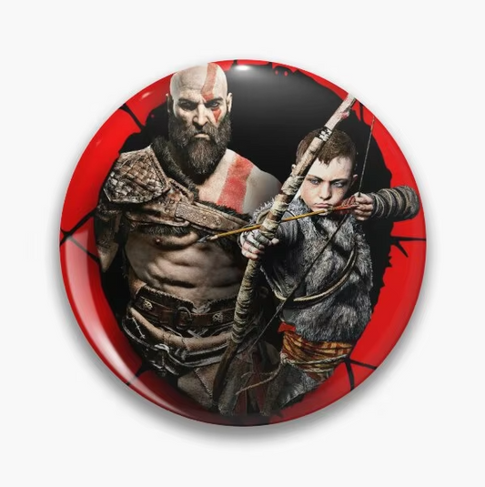 God of War Kratos and Atreus Pin - Available at 2Fast2See.co